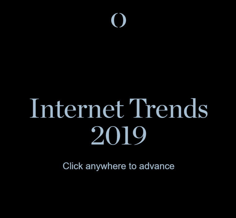 Podcast Knowledge as a Service EP : (58/100) Internet trends 2019 report